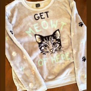 Graphic fleece LS sweatshirt